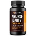 NeuroIGNITE Aju täiendused mälule ja fookusele - 30 krahv - Nootroopika Ajutoetuslisa koos Bacopa, Ginkgo Biloba, naistepuna, fosfatidüülseriin - mitte-GMO kapslid, 1 kuu pakkumine