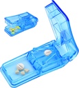 Pill Cutter Splitter väikestele ja väikestele pillidele Parim pillide lõikaja Splitter 1/4 Vitamiinid Pill Splitter Lõikab Kilpmed Meditsiin Tablett Lõika kahekordsed Pill Korraldaja