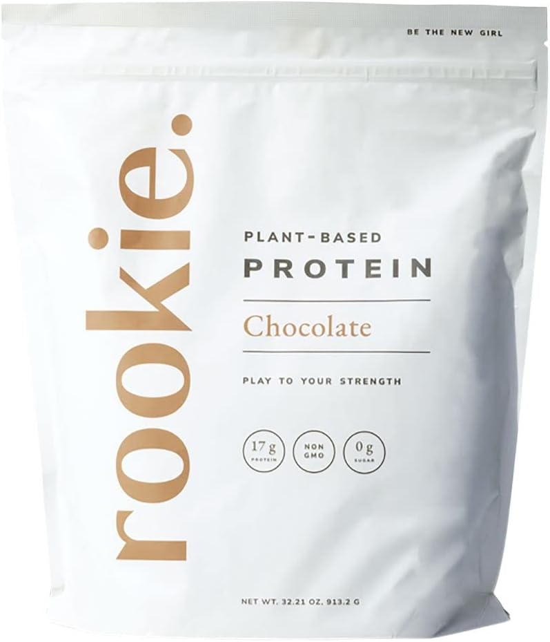 Rookie Wellness Taimepõhine probiootiline valk - Orgaaniline hernevalgu pulber koos täieliku aminohappe profiiliga, soolestiku tervislikud prebiootikumid ja probiootikumid, ja üle 25 vitamiinid ja mineraalid (30 serveerimist, šokolaad)