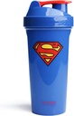 Smartshake Lite Justice League Superman Protein Shaker Pudel 800ml - BPA Vaba Lekkekindel Gym Valk raputab pudelit valgupulbrile DC Comics Blue Water Pudel Superman Kingitused