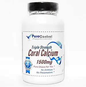 Kolmekordse tugevusega korallkaltsium 1500mg 200 kapslit Puhas PureControl Supplements