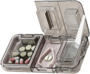 CFMOUR 3-in-1 Pill Cutter Splitter väikestele või väikestele suurtele pillidele, Crusher Grinder pulbri harjaga Grind tabletid, pillide kandja ladustamiseks pillid, veskid eakatele, lapsed ja lemmikloomad, must