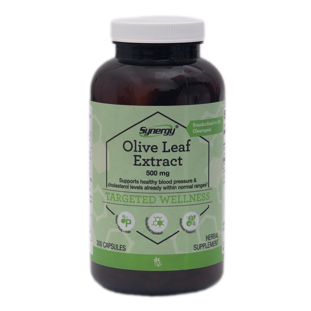 Vitacost Synergy Olive Leaf Extract - 500 mg - 300 kapslit