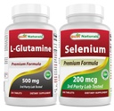 Parim looduslik L-Glutamiin 500 mg ja Selenium 200 mcg
