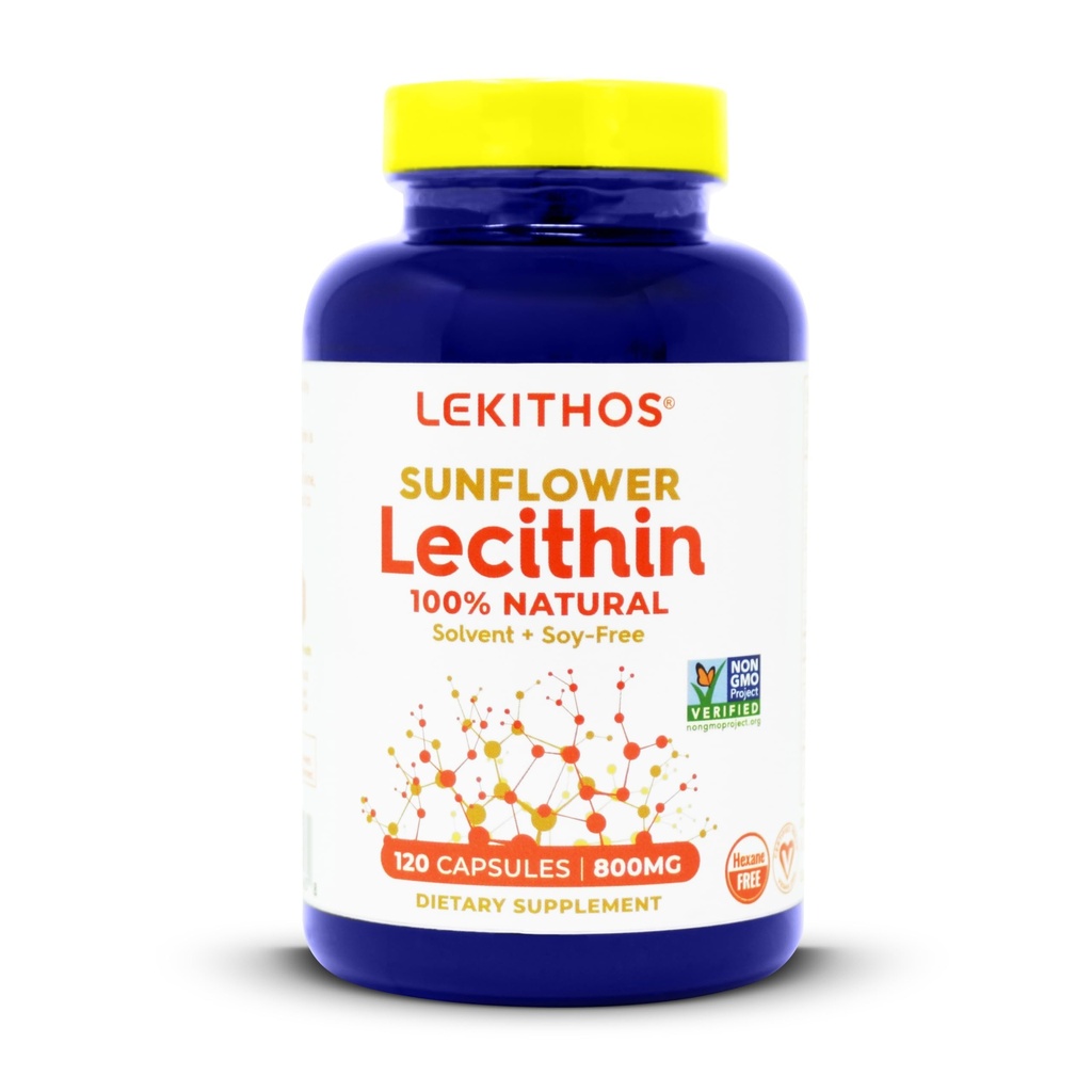 100% looduslik päevalille letsitiini kapslid, 1600mg letsitiini lisand meestele ja naistele, 120 Count Softgel kapslid. Suurepärane laktatsioonitoetuseks! Külmpressitud, vegan ja mitte-GMO