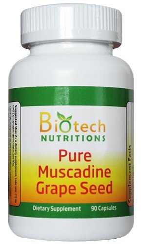 Muscadine Viinamarjaseemned 100% puhas Muscadine Viinamarjaseemned 90 kapslit pudeli kohta 650 mg kapsli kohta
