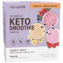 WonderFit by WonderSlim Keto Smoothie koos C8 MCT õli, sordipakend, 1-3g Net Carbs, Gluteenivaba, probiootikumide ja immuunsüsteemi tugi (5ct)