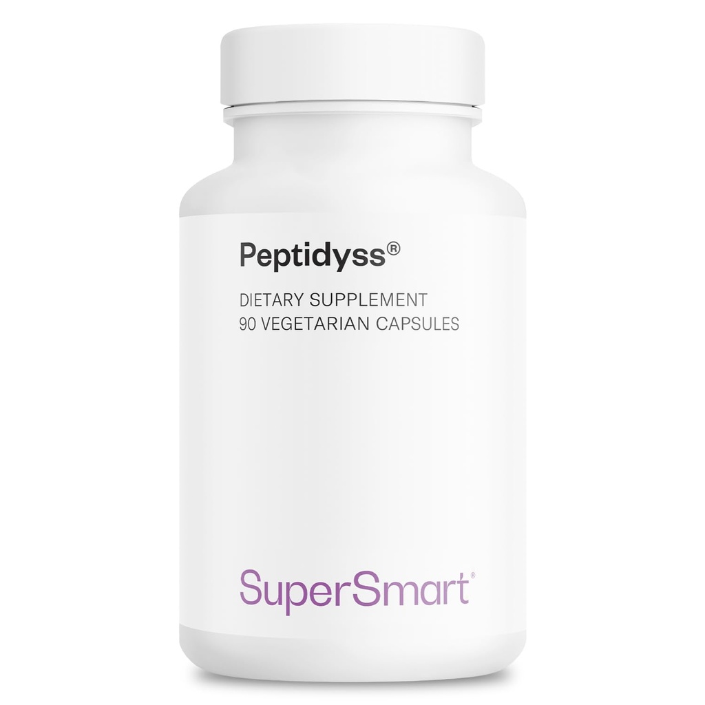 Supersmart - Peptidyss 1200mg päevas (Patented & High Potency) - kalavalgu hüdrolüsaadi lisand - Peptiidid & Aminohapped Kompleks | Mitte-GMO & Gluteenivaba - 90 taimekapslit