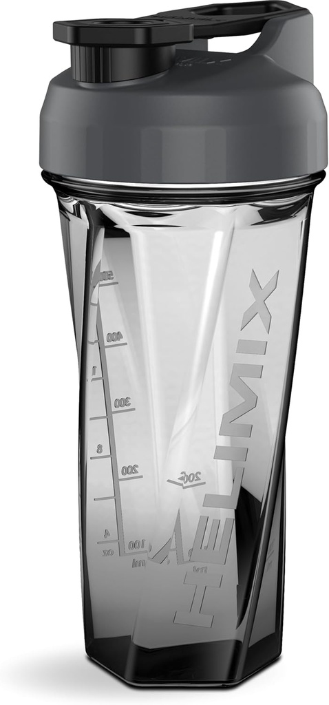 HELIMIX 2.0 Vortex Blender Shaker Bottle hoiab kuni 28oz | Segamiskuuli ega viskit | USA Made | Portable Pre Workout Whey Protein Drink Shaker Cup | Segab kokteile Smoothies Shakes | Top Rack Safe
