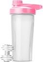 Hr Pen Shaker pudelid - 28 oz, roosa valgu mikser pudel viskipalliga, Shaker pudelid valgu raputamiseks