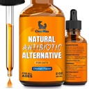 Kassiantibiootikum, mis aitab köha ja allergiatega - Antibiootikumid kassidele, et aidata kuseteede infektsioonide ja seedetrakti hetkedega - HIPS & liigeste toetus - Atraktiivne kana maitse - 2 Oz pudeli