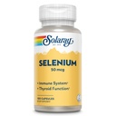 Solaray Selenium 50 mcg, tervislik immuunsussüsteem, kilpnäärme funktsioon ja antioksüdantide tugi, 100 kapslit