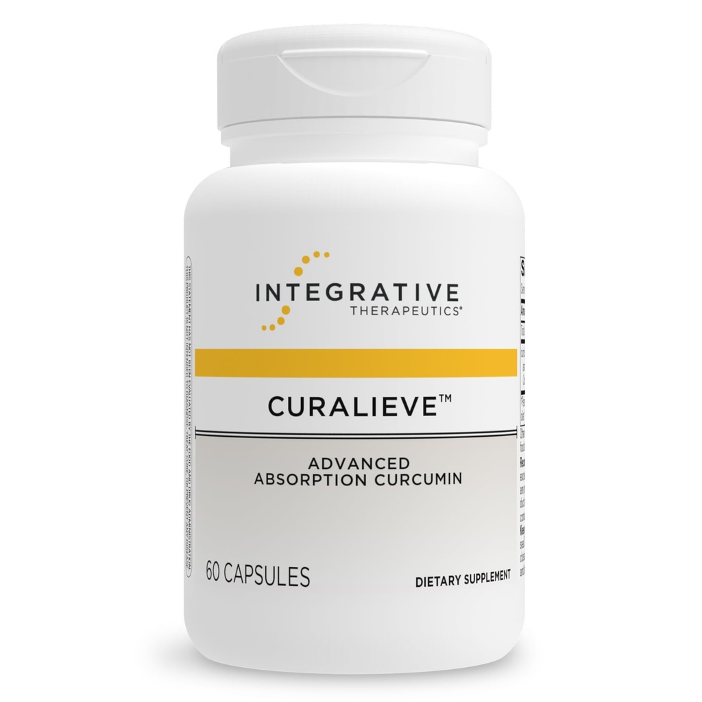 Integreeriv ravi Curalieve - kurkumiini valem antioksüdandi toetuseks * - suure imendumisega kurkumiin - vegan, gluteenivaba ja piimavaba - 60 kapslit (30 serveerimist)
