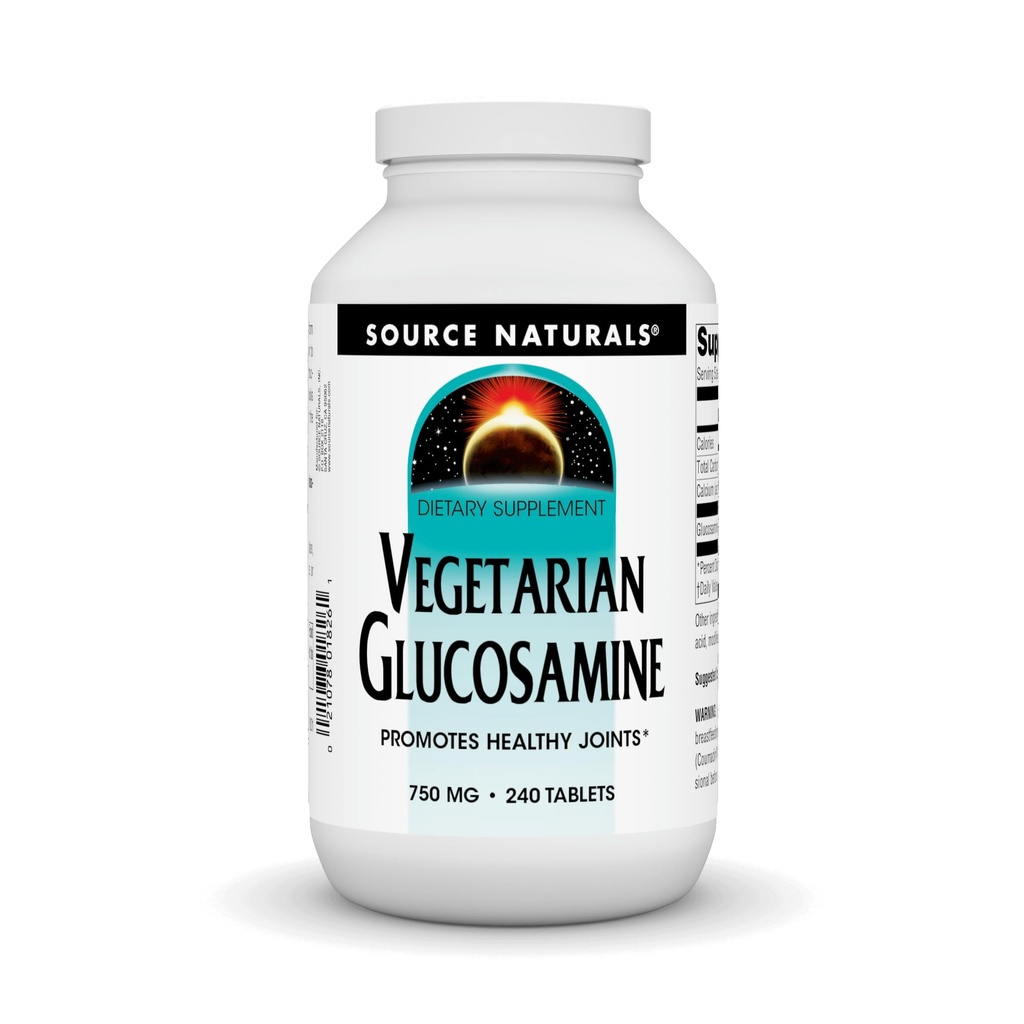 Allikas Naturals Taimetoitlane glükoosamiin, soodustab tervislikke liigeseid * 750 mg tablett - 240 loend