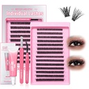 Mardikad Lash klastrid Kit Love Expressing 60D 80D 9-18mm ripsmeklastrid Kit 280pcs Individuaalne Lash Extension D Curl 3D Fluffy Vale ripsmepikendus DIY K009