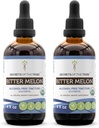 Saladused Tribe Bitter Melon USDA orgaaniline | Alkoholivaba ekstrakt, suure tugevusega taimetilgad | Valmistatud 100% sertifitseeritud orgaanilisest mõru melonist (Momordica Charantia) Kuivatatud puuviljast (2x4 oz)