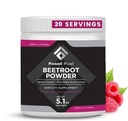 Fossiilkütus Orgaaniline suhkrupeedi juurepulber, toetab lämmastikoksiidi, ringlust, energiat, südame tervist - peedi Premium Superfood Beet Powder Dietary Nitrates, Non-GMO, Vegan-Friendly, Berry (20 Servings)