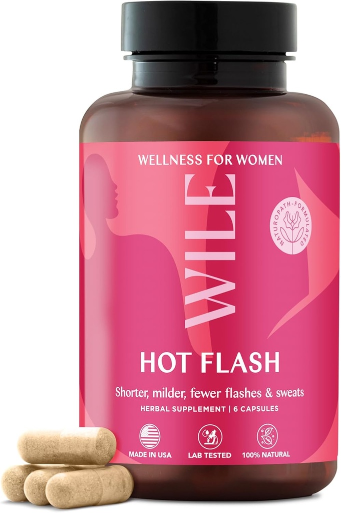 WILE menopausi ja perimenopausi täiendused naistele - kuumad vilgud ja öine higistamine Kudzu juurega - Premenopausi toetus stressile, kuum välk, hormoonide tasakaal ja rahumeelne uni, 30 serveerimist