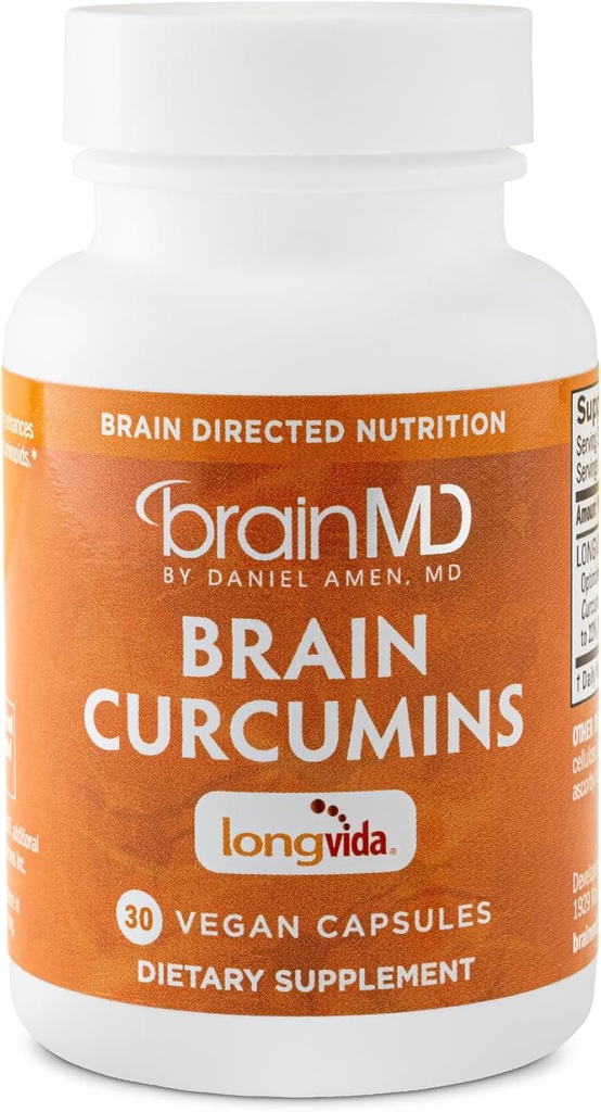 BRAINMD ajukurkumiinid - 30 vegankapslit - Longvida kurkumiiniga - gluteenivaba - 30 serveerimist