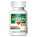 HealthA2Z® Aspiriin 81 mg | Madal tugevus | Soolestikuga kaetud | Valu leevendamine | Vähendab väiksemaid valusid Lihasvalu ja krampe | Palaviku vähendaja | Vähendab peavalu (300 loendust)
