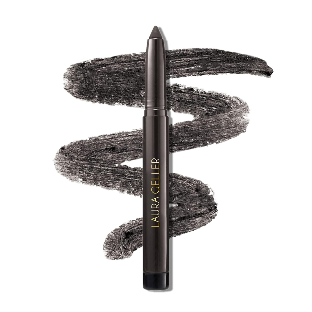 LAURA GELLER NEW YORK Kajal Longwear Kohl Eyeliner Pencil - Sügav süsi Kohl - Kofeiin ja E-vitamiin - sile ja segunev Liner - sisseehitatud teritaja