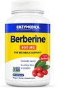 Enzymedica Berberine 800 mg – Vegankapslid metaboolseks toetuseks – jätkusuutlikult hangitud marjast – mitte-GMO, gluteenivaba, ei mingeid täiteaineid ega abiaineid – 60 kapslit