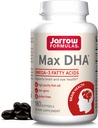 Jarrow valemid MaxDHA - 180 Softgels - kõrge puhtusastmega kalaõli - täiendus toetab aju ja silmade tervist - kontsentreeritud Omega-3 rasvhapetes ja rikastatud DHA-s - 90 serveerimist