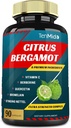 Citrus Bergamot Extract kapslid VitaminC, Berberine, Quercetin, Bromelain, Echinacea, Black Pepper - 3 kuud Supply, 90caps