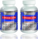 Premium L-arginiin 1000 MG lämmastikoksiidi valem toetab südame tervist, lämmastikoksiidi tootmist, vastupidavust ja rohkem - 2 Pack