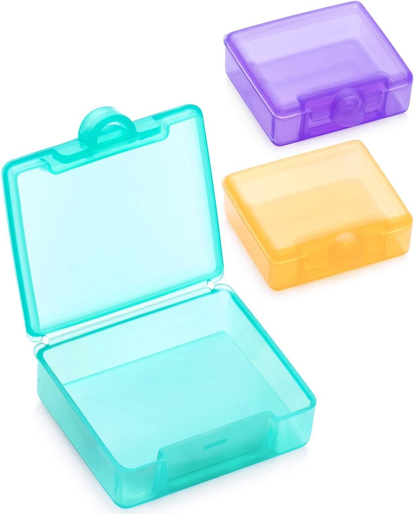Sukuos Small Pill Box 3 tk, Cute Travel Pill Case Daily Pill Korraldaja kaasaskantav taskuraha Vitamiin Fish Oil Supplements, lihtne puhastada