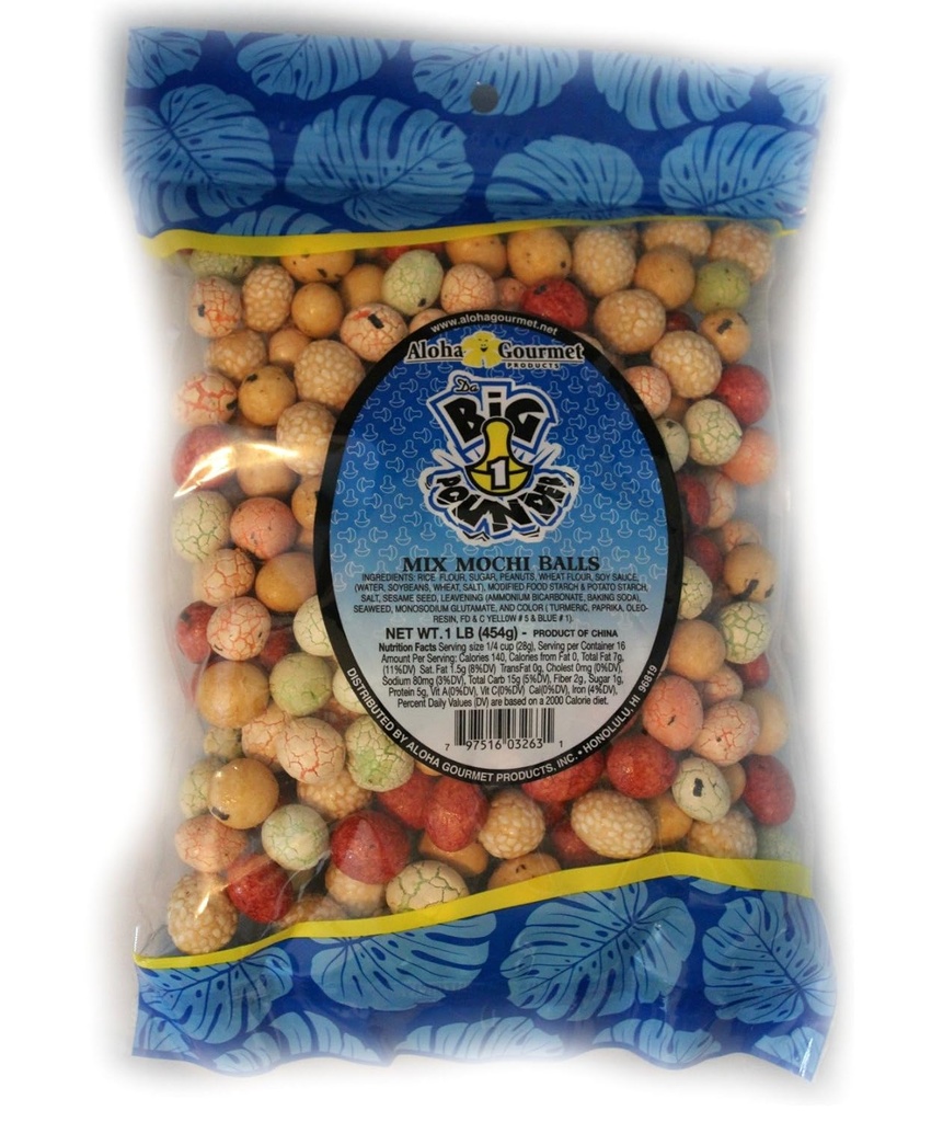 Aloha Gourmet Suur Pounder Mix Mochi Balls 1 nael Jumbo kott