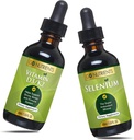 Go Toitained Vedel D3-vitamiin K2-ga (MK-7) Tilgab 1oz & Selenium 200 mcg Täiendus 1.0 oz| | Vitamiin D3 ja K2 | Toidulisandid mineraalseleeniga Vedel ja puhastatud vesi