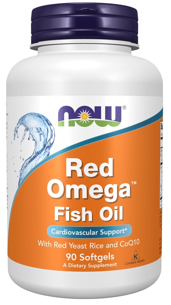 NOW Foods Supplements, Red OmegaTM koos CoQ10 30 mg ja Omega-3 kalaõli, südame-veresoonkonna tugi *, 90 Softgels
