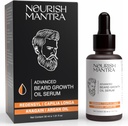 NOURISH MANTRA - Advanced Beard Growth Oil Serum | Valmistatud Redensyl, Capilia Longa, Argan Oil, E-vitamiini ja Jojoba Oil for Fuller, Thicker & Healthier Beard Growth | Habeõli seerum meestele | 30 ml