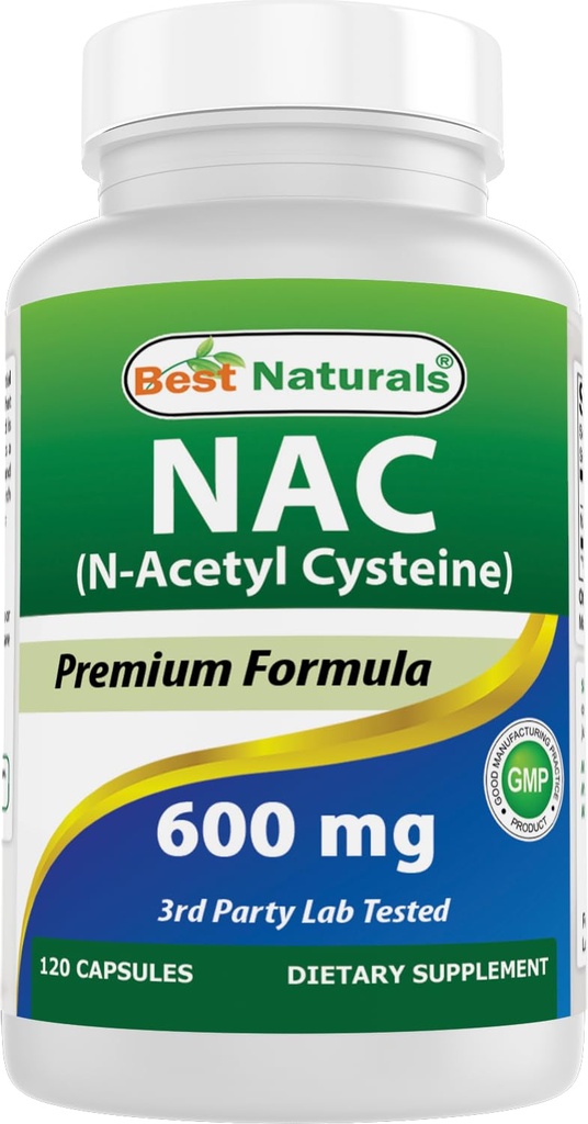 Parim looduslik NAC - N atsetüültsüsteiin 600 mg 120 kapslit - n atsetüültsüsteiin - võimas antioksüdant