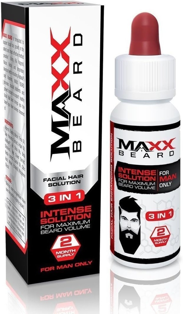 Maxx Beard - # 1 habeme kasvu lahendus, looduslik lahendus maksimaalseks habememahuks 2 kuud