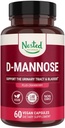 Nested Naturals D-Mannose 500mg Caspules with Cranberry Extract, D Mannose Cranberry Pills, kuse- ja põietoetus, 60 Vegan Kapslit