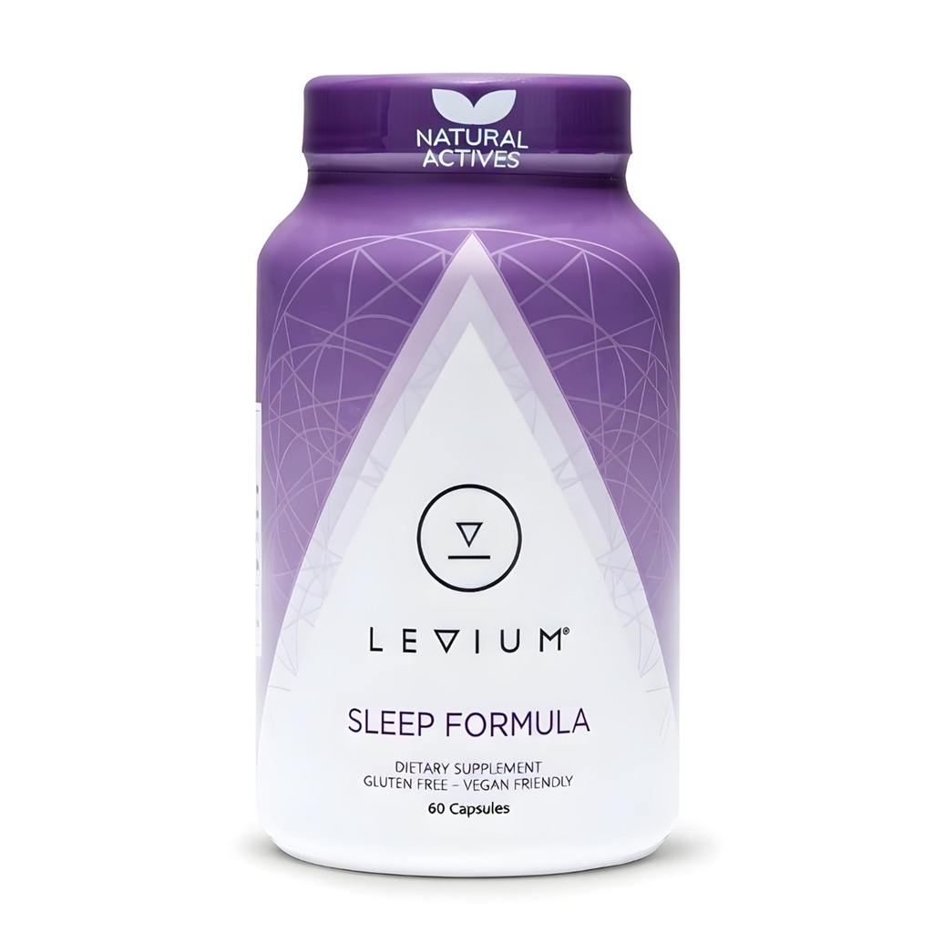 Levium Sleep Formula Supplement | Natural Lõõgastusabi kapslid melatoniini, GABA, L-Theanine, Magneesium | 60 Count pudel – 30 päeva pakkumine