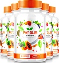 NutraRize (5 Pack) Pay Slim kapslid, PaySlim All-Natural Supplement for Healthy Weight Loss, Premium Formula saavutada keha ja fitness eesmärgid, ametlikud ülevaated (300 kapslit)