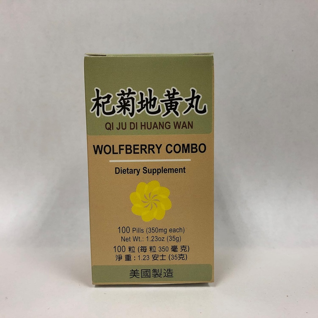Wolfberry Combo :: Qi Ju Di Huang Wan :: Herbal Supplement for Dry Eyes, Blurred Vision :: Made in USA