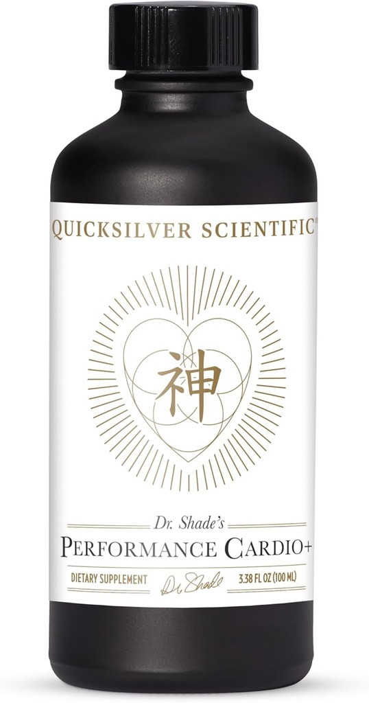 Quicksilver Scientific Performance Cardio + - Taimne lisand vereringluse ja aju tervise toetamiseks - Kardiovaskulaarne lisand Hawthorn Berry + He Shou Wu + ženšenni ekstrakt (3,38 oz)