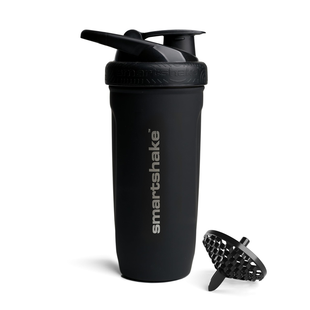Smartshake Reforce Stainless Steel Protein Shaker Pudel - Isoleerimata Unisex Gym Pudel | Metal Shaker pudelid - 900 ml | 30 oz - Leakproof Screw-On Lid - DEHP & BPA Free (must)