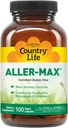 Country Life Aller-Max - Quercetin Supplements Bromelain - Immuunsüsteemi toetamine C-vitamiini, tsingi ja botaanilise seguga - sertifitseeritud gluteenivaba, vegan (100 loend (1. pakk))