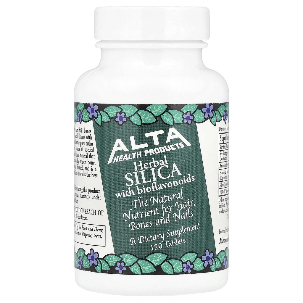 Alta Health Products , herbal SILICA with bioflavonoids , Tabletid , 120 Count