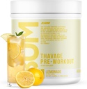 RAW Pre Workout Powder, Thavage (Lemonade) - Chris Bumstead Sports Nutrition Supplement for Men & Women - Cbum Pre Treening Out, Hüdreerimine, Vaimne Fookus & Energia - 40 Servings