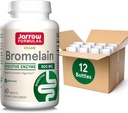 Kitsad valemid Bromelain tabletid, 500 mg toidulisand valgu seedimise jaoks, 60 tabletti, 60 päeva pakkumine, (Pack of 12)