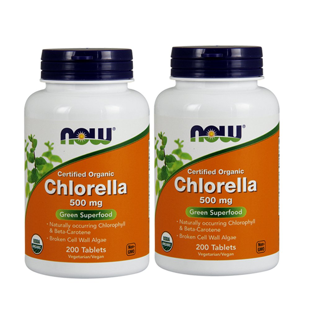 Nüüd toidud Chlorella 500 mg, 200 tabletti (2. pakendis)