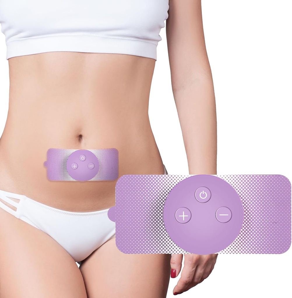 JUSTWILL Wireless Portable Periood krambid Valu leevendamise simulaator 3 Modes 30 Intensiivsus laetav TENS Unit menstruaalkramp Relief Home Medical Device, Kingitus naistele Naise tüdruksõber