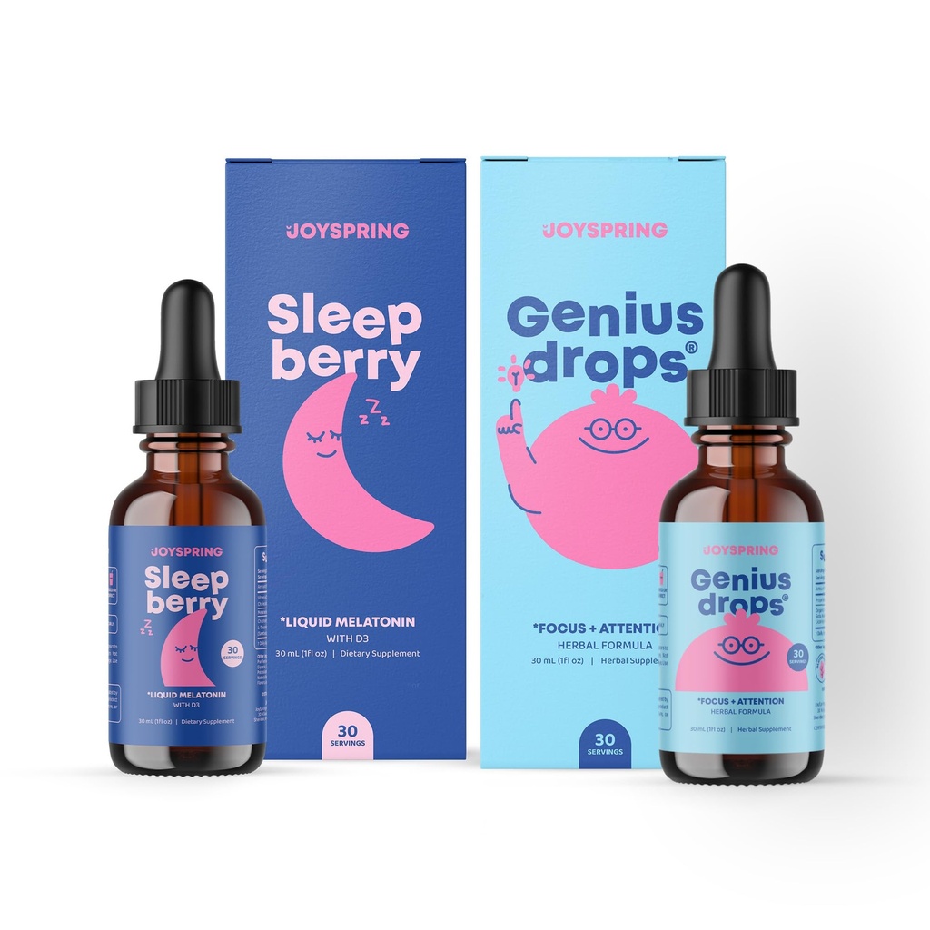 JoySpring Genius Langetab Aju Täienduse Ja SleepBerry Melatoniini Lastele Sleep Support