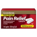 GoodSense Extra Strength Pain Relief , Acetaminophen Caplets , 500 mg , 50 Count